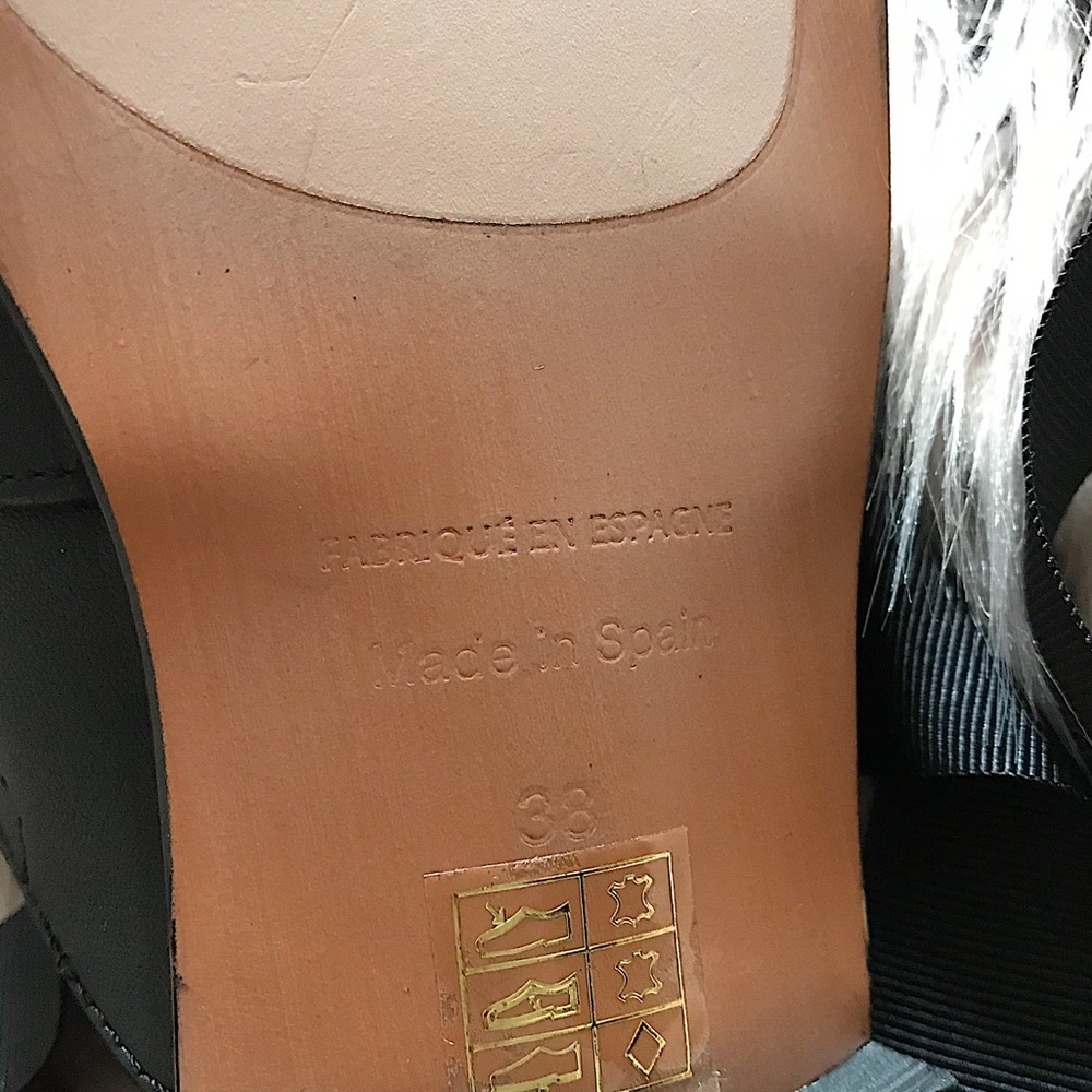 Free people pearl black mules with wrap straps - Picture 4 of 4